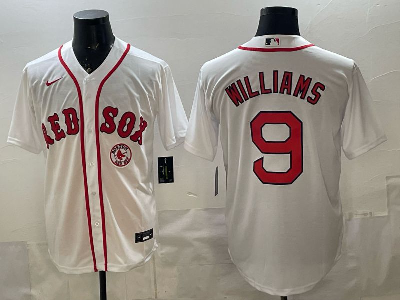 Men 2026 Boston Red Sox #9 Williams White Game Nike MLB Jersey style 006